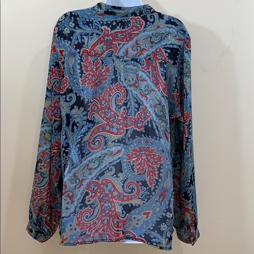 Sag Harbor Long Sleeve V-Neck Shirt Size XL - Picture 7 of 8